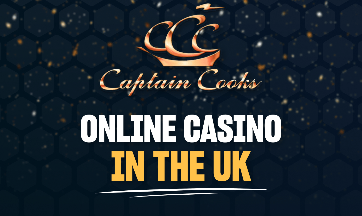 Logo and text Captain Cooks Online Casino in the UK